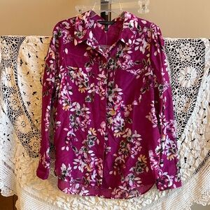 White House Black Market Floral Women's Top - NWOT Size 12